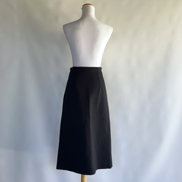 Nicholas Black Zipper Front Midi Skirt - sz 4US - Picture 4 of 7